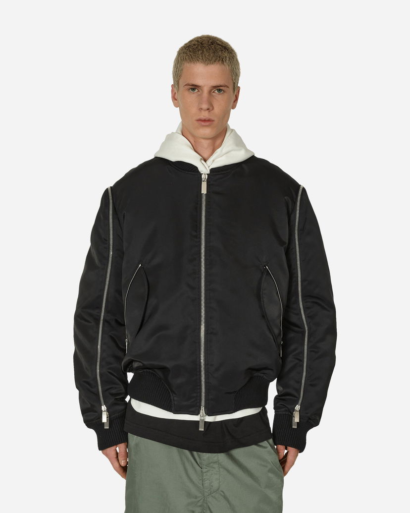 Яке бомбър Off-White Arrow Embroidered Zip Bomber Jacket Black Черно | OMEH052F23FAB001 1010