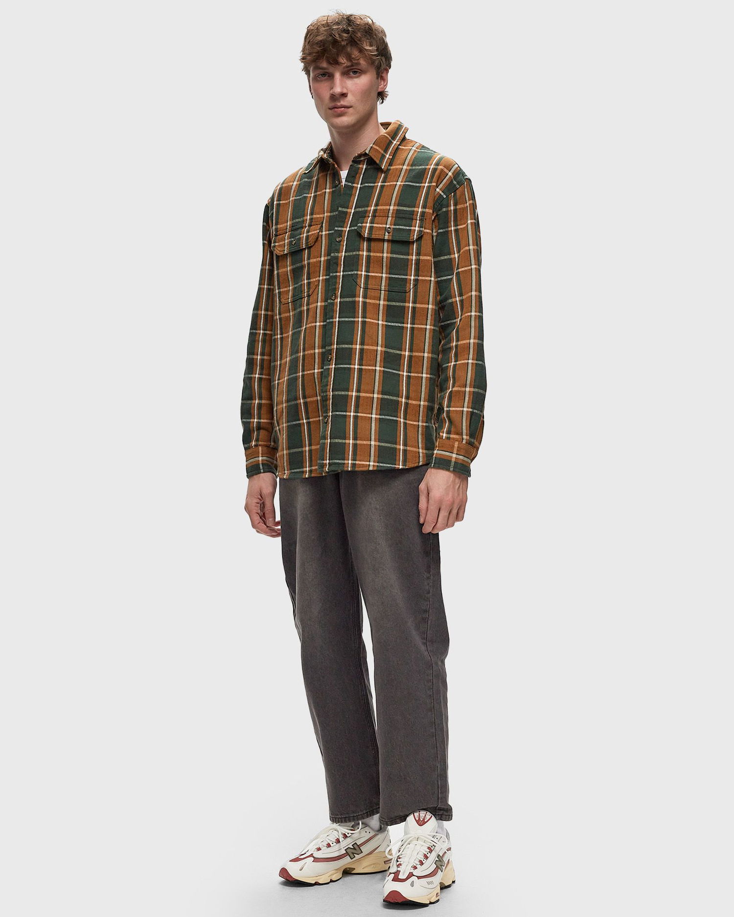 Риза Carhartt WIP Hobart Shirt Long Sleeve Зелено | I033820-2GA.XX, 1