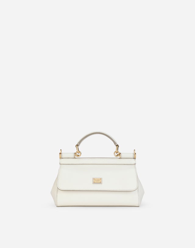 Dolce & Gabbana Sicily Small Dauphine Leather Top Handle Bag