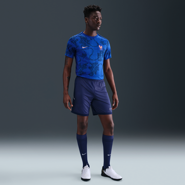 Фланелка Nike FFF Academy Pro Dri-FIT Pre-Match Short Sleeve Soccer Jersey Синьо | FZ9710-438, 1