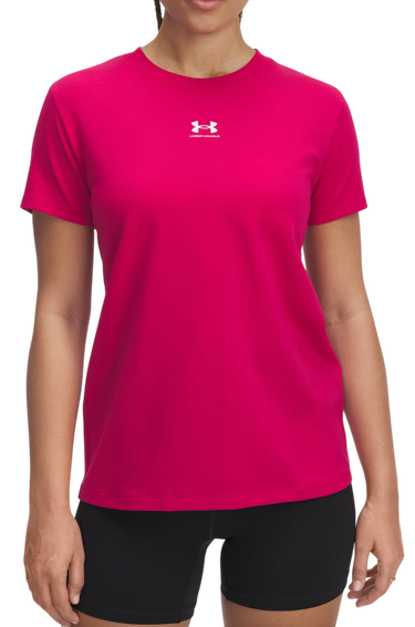 Тениска Under Armour Under Armour Rival Core Short Sleeve T-Shirt Розово | 1383648-681, 0