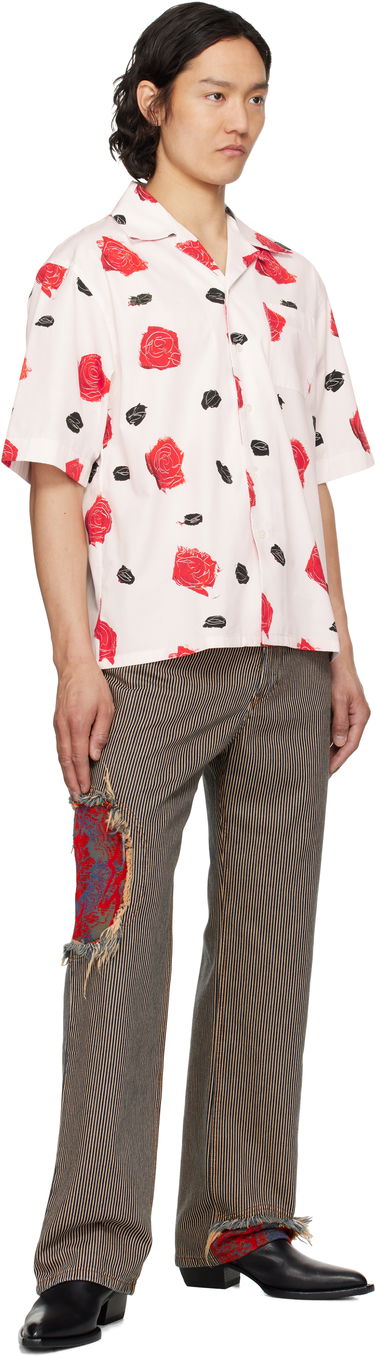 Риза Marni Marni Iris Print Poplin Shirt Бяло | CUMU0213A5 UTC502, 3