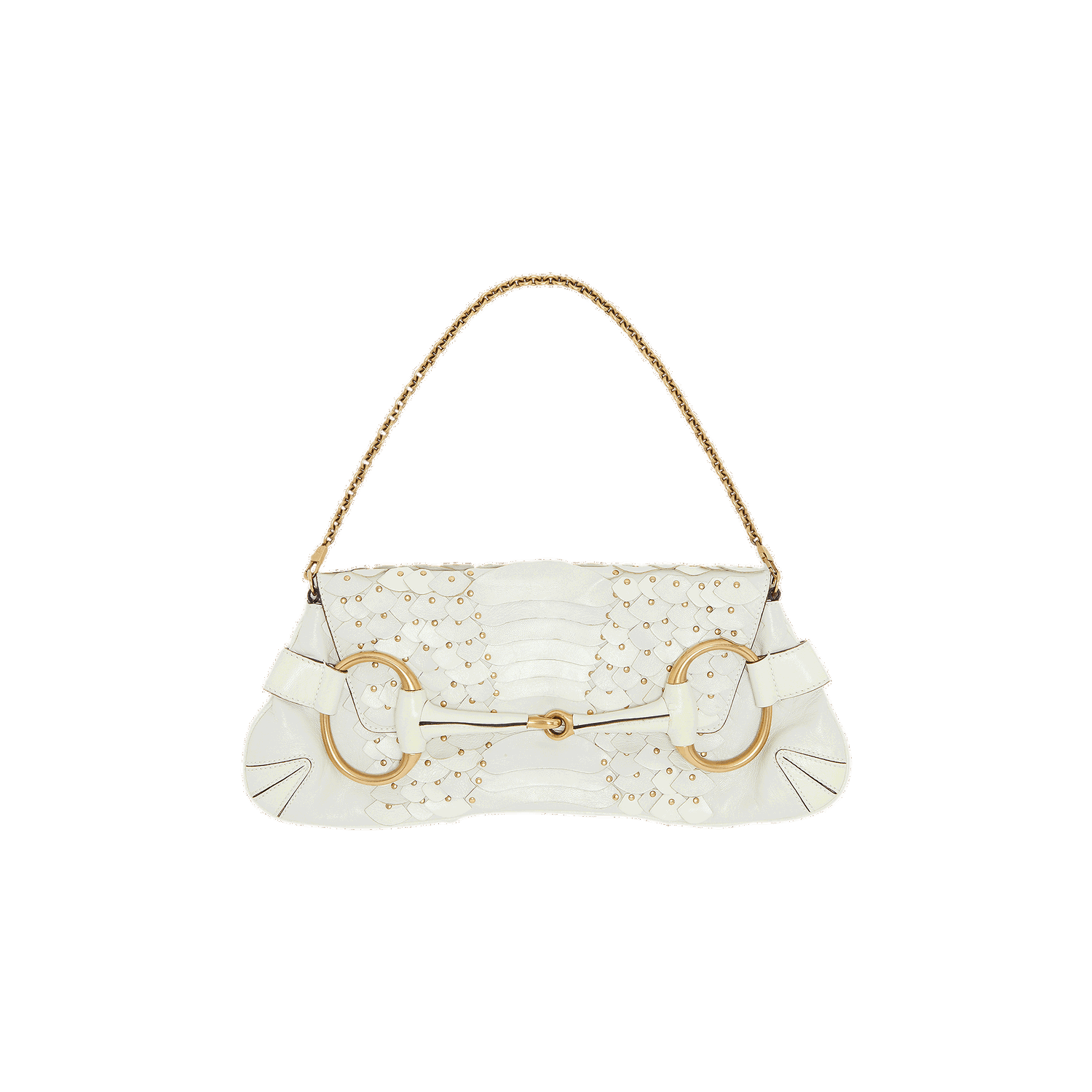 Дамска чанта Gucci Vintage x Tom Ford Horsebit 1955 Leather Top Handle Bag Бежово | 0047 200000406TFTH IVOR SA, 0