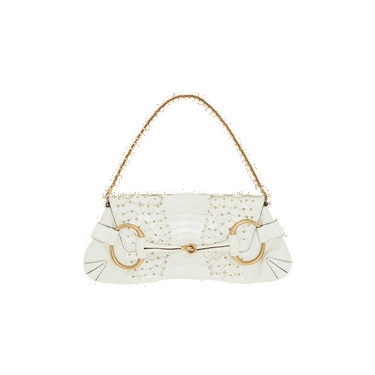 Дамска чанта Gucci Vintage x Tom Ford Horsebit 1955 Leather Top Handle Bag Бежово | 0047 200000406TFTH IVOR SA, 0