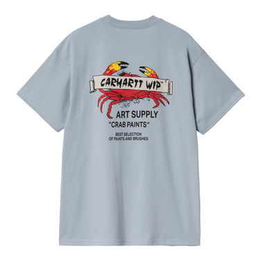 Тениска Carhartt WIP Short Sleeve Crab Paint T-Shirt Синьо | I034778_9, 4