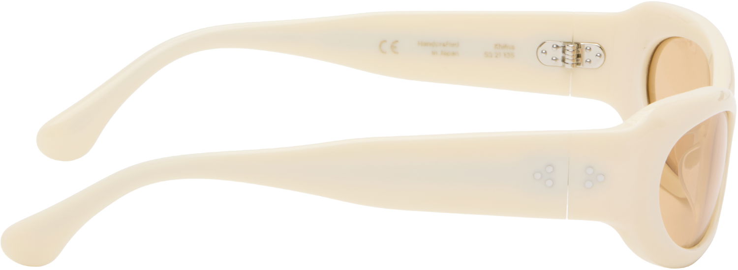 Слънчеви очила Port Tanger Port Tanger Khilna Sunglasses Бяло | SSENSE Exclusive Oval, 1