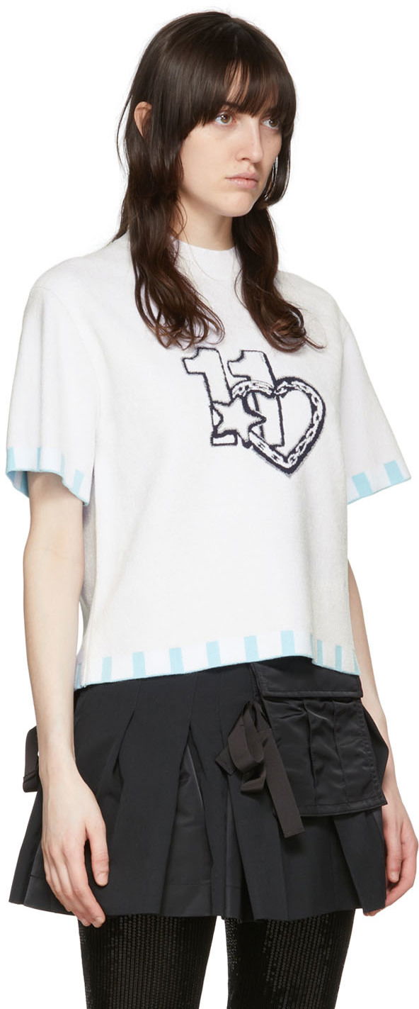 Пуловер We11done We11done Viscose Knit Top Бяло | WD-KT1-22-641-W-SK, 1