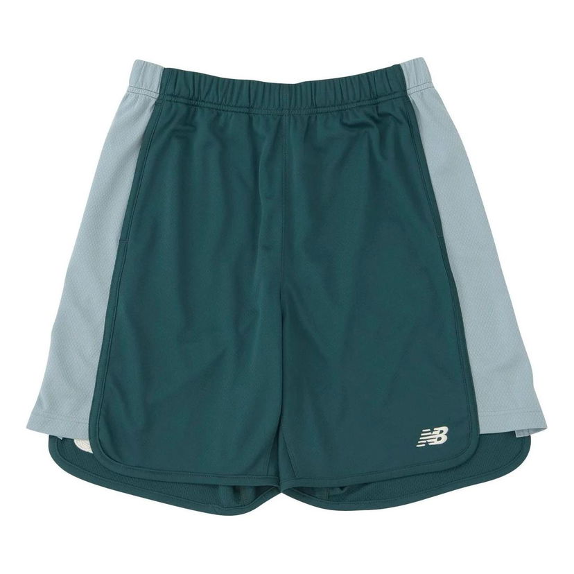 Къси панталони New Balance Side Panel Shorts Синьо | AMS45076-NWG
