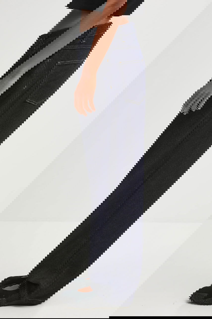 Дънки Carhartt WIP Brandon High Waist Wide Leg Jeans Тъмно синьо | I035892.102, 1