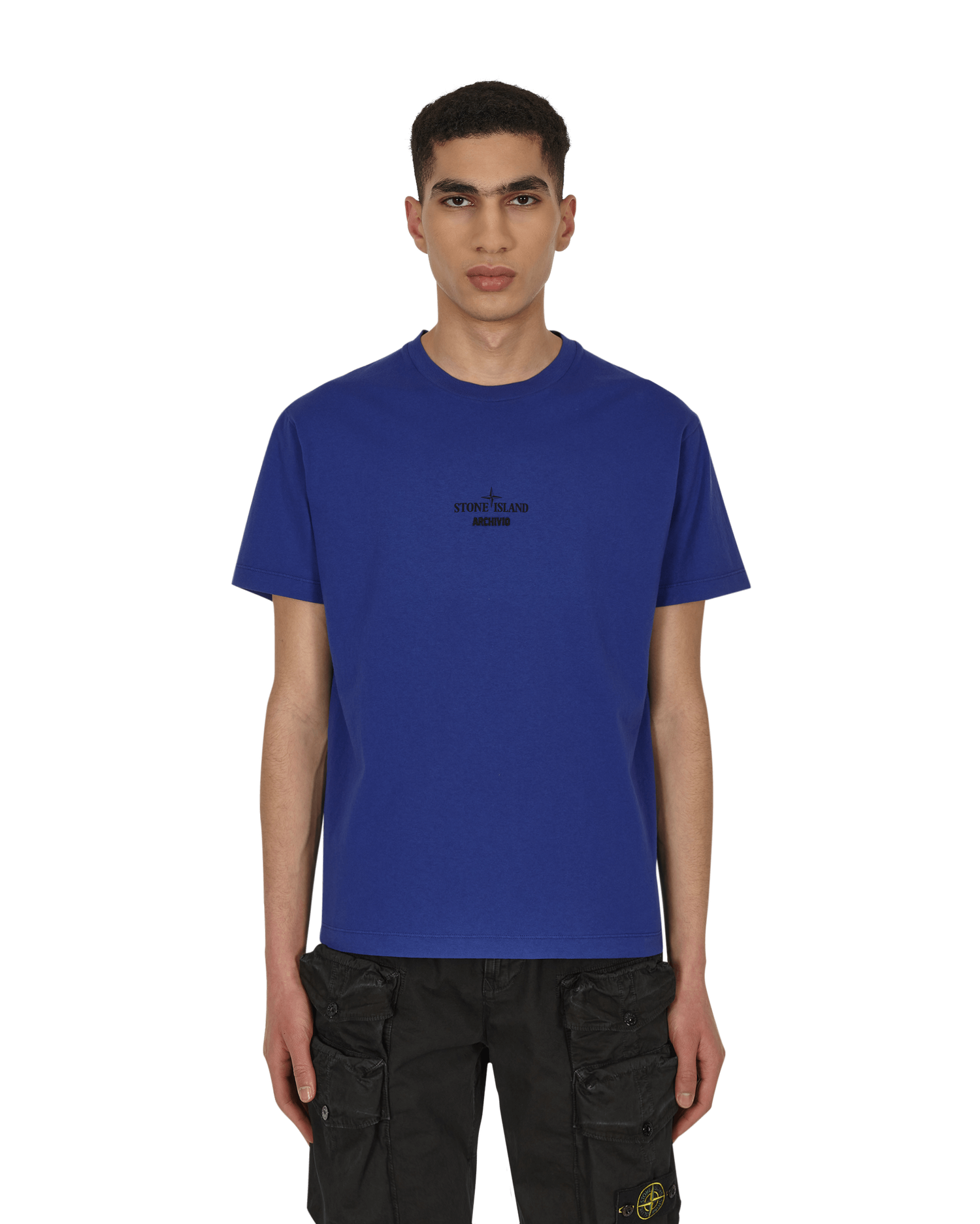 Тениска Stone Island Archivio Garment Dyed T-Shirt Blue Синьо | 76152NS91 V0022, 0
