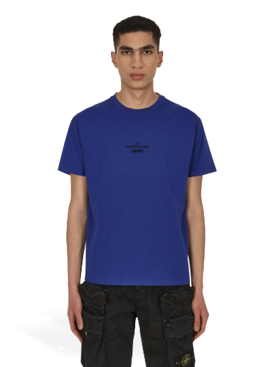 Тениска Stone Island Archivio Garment Dyed T-Shirt Blue Синьо | 76152NS91 V0022
