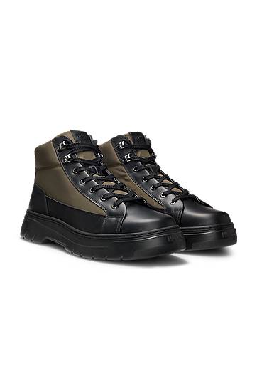 Кецове и обувки BOSS Hiking-Style Boots Зелено | 50548694, 0