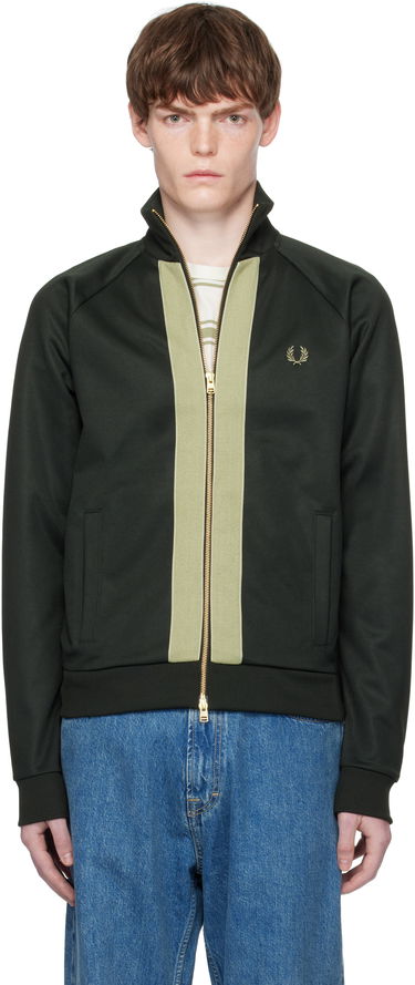Яке Fred Perry Fred Perry Chenille Tape Track Jacket Зелено | J9051, 0