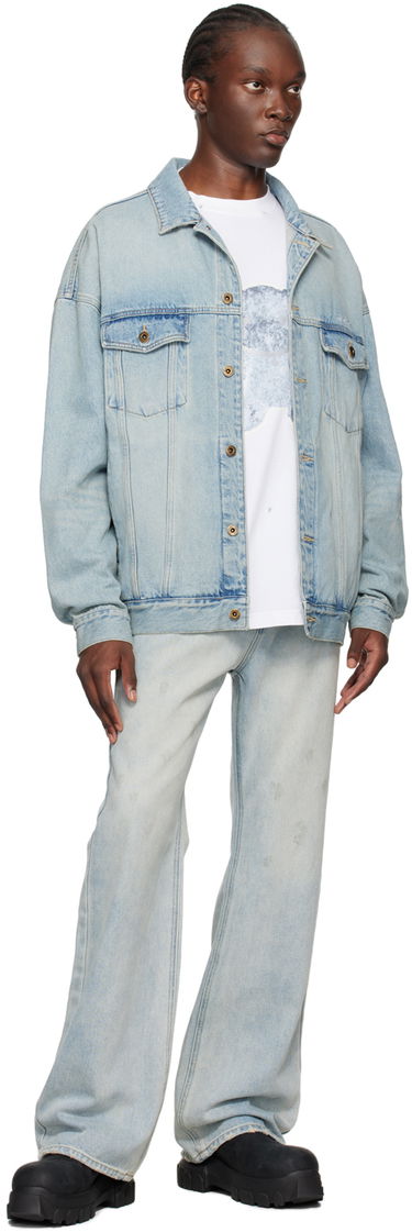 Яке We11done We11done Oversized Denim Jacket Синьо | WD-DJ2-24-353-U-SK, 3