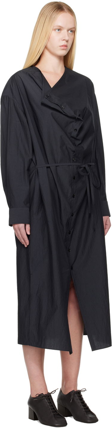 Pокля LEMAIRE Lemaire Soft Collar Midi Dress Черно | DR1099 LF1399, 1