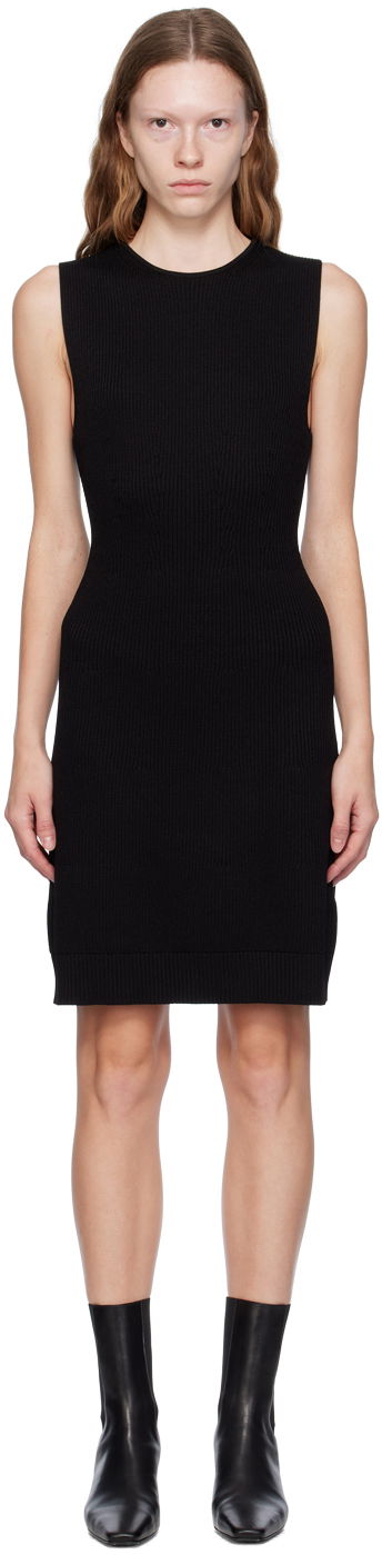 Pокля TOTEME TOTEME Contour Knit Minidress Черно | 233-5181-334