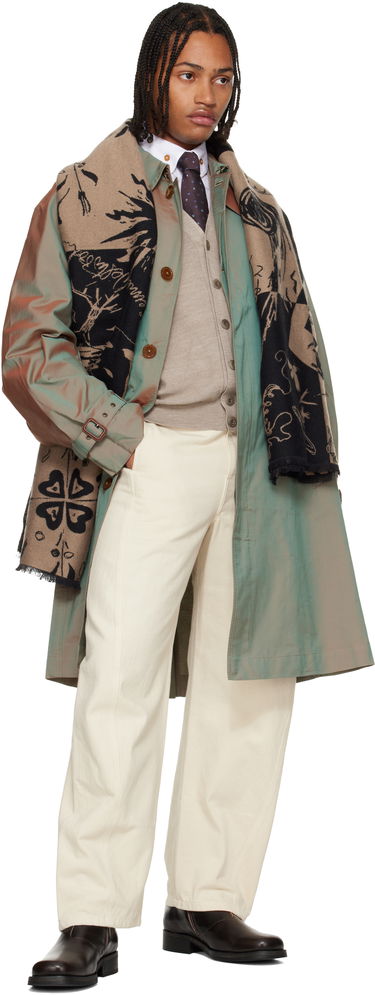 Шал Vivienne Westwood Graphic Orb Jacquard Fringed Scarf Многоцветен | 8103013J-W01AM-, 2