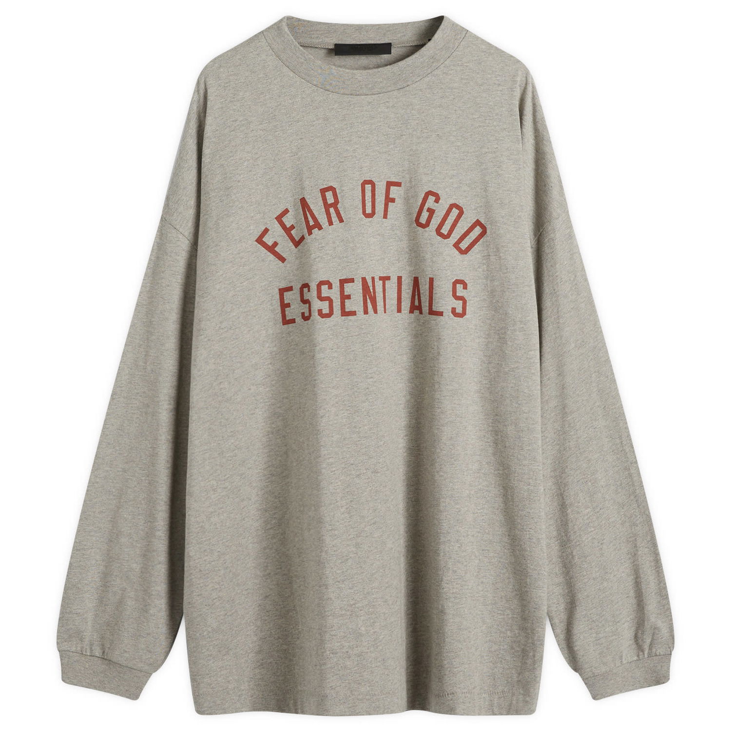 Тениска Fear of God Essentials Long Sleeve Jersey T-Shirt Сиво | 125BT244201F, 0