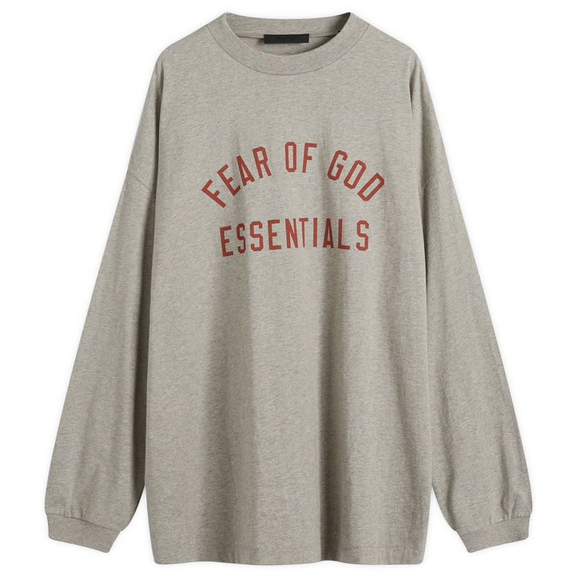 Тениска Fear of God Essentials Long Sleeve Jersey T-Shirt Сиво | 125BT244201F