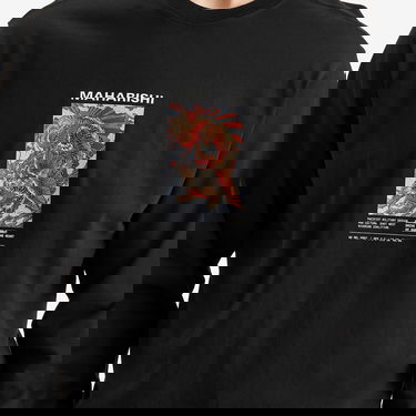 Тениска Maharishi Tiger Dragon Miltype Graphic Long Sleeve T-Shirt, Size Large Черно | 1490-BLK, 5