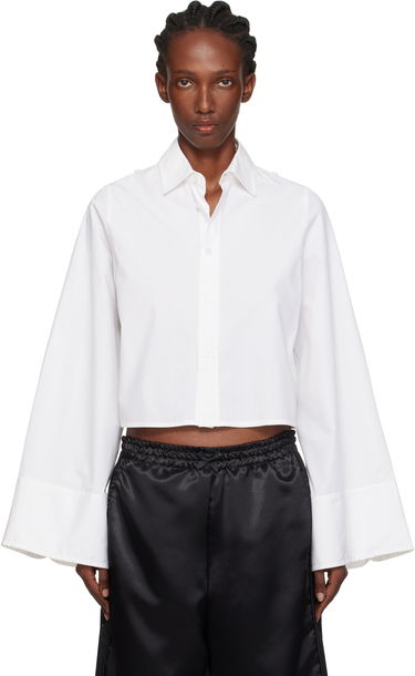 Риза Maison Margiela MM6 Maison Margiela Cotton Cropped Shirt Бяло | S52DT0044 M35480, 0