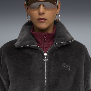Яке Puma Wardrobe Essentials Faux Fur Jacket Сиво | 632169_44, 1