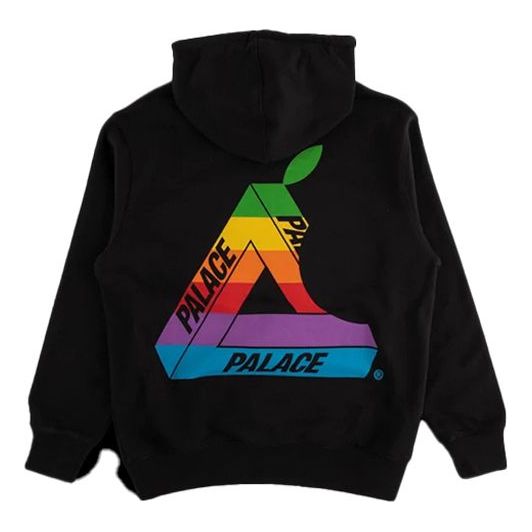 Суитчър Palace Palace Jobsworth SS19 Triangle Logo Hoodie Черно | P16HD048