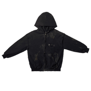 Суитчър Balenciaga Small Fit Zip-Up Hoodie Черно | 720424 TNVK5 1089, 0