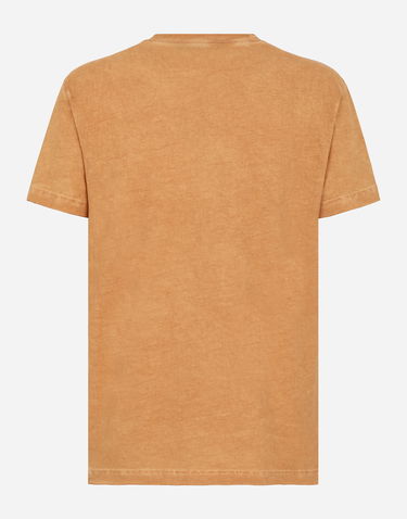 Тениска Dolce & Gabbana Short-sleeved Cotton T-shirt With Banana Tree Print Бежово | G8RN8TG7K1UM0650, 1