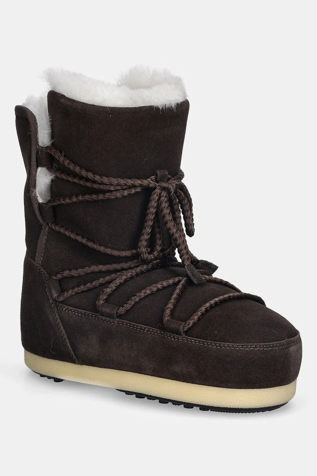 EVX Suede Shearling Snow Boots