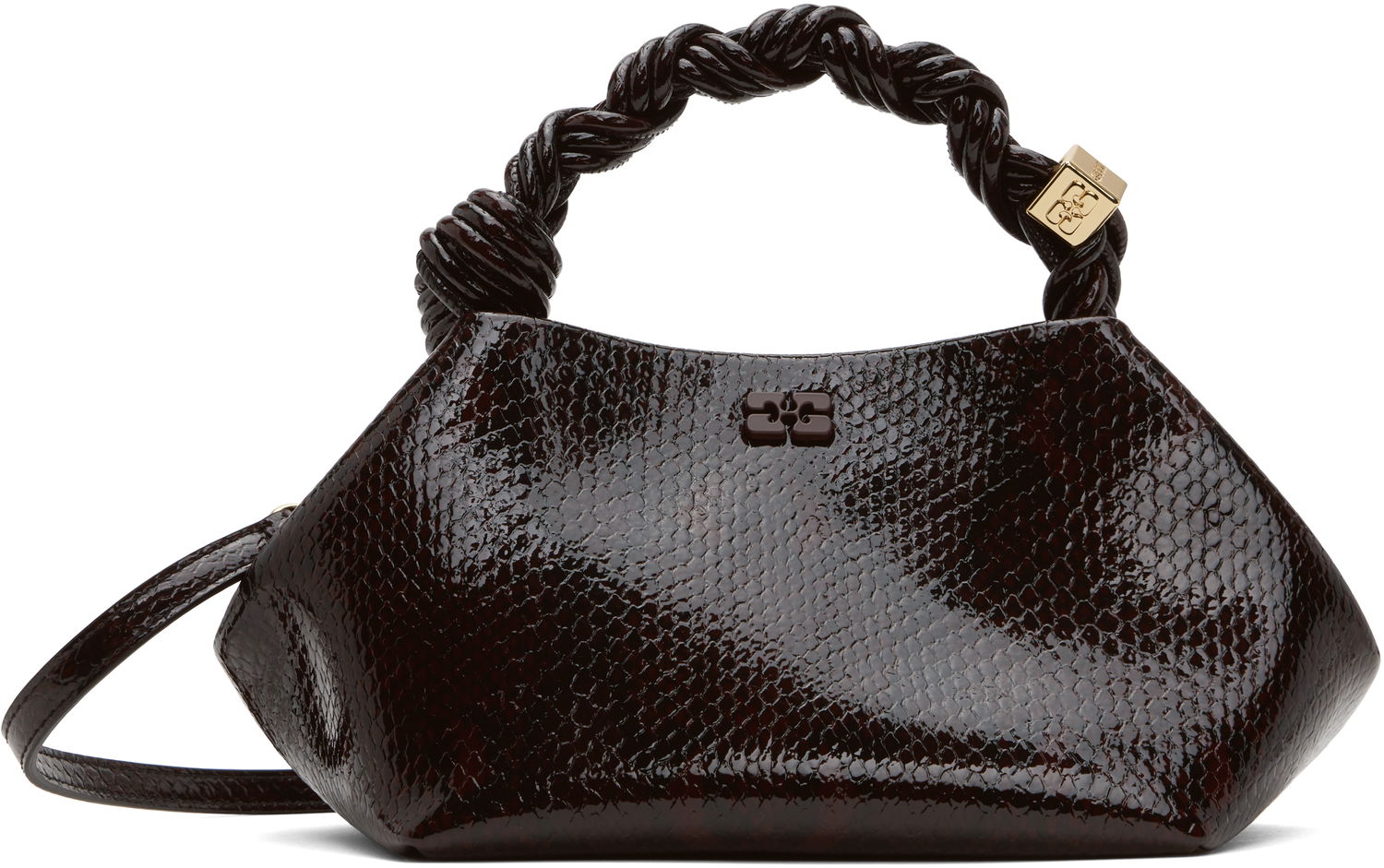 Дамска чанта GANNI GANNI Small Bou Bag Кафяво | A6457, 0