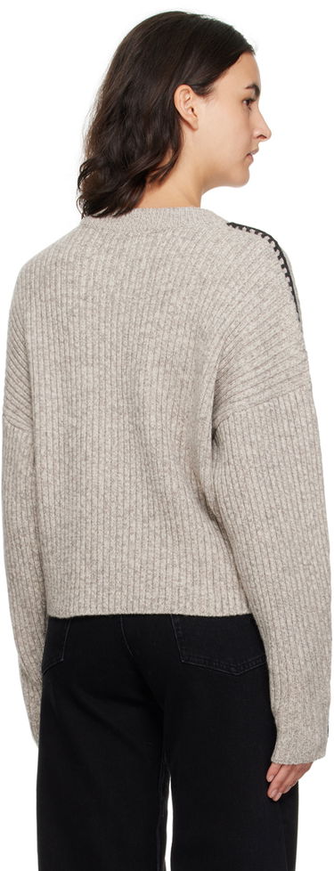 Пуловер rag & bone Rag & Bone Ingrid Rib Knit Sweater Сиво | WAS23F014FS14, 2