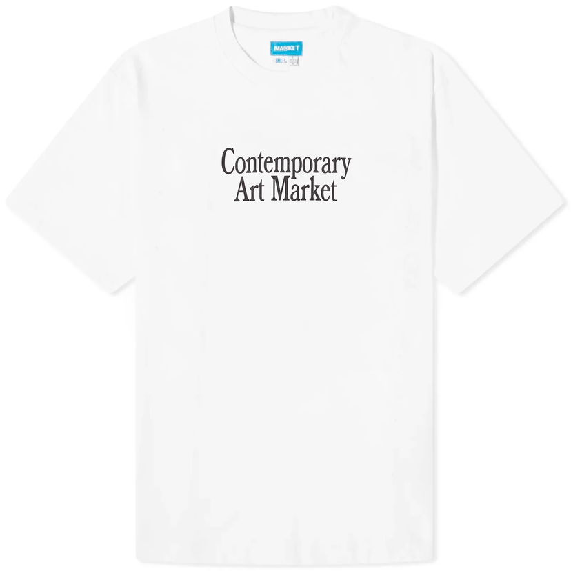 Тениска MARKET Smiley Contemporary Art T-Shirt Бяло | 399001849-WHT