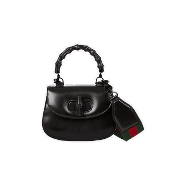 Дамска чанта Gucci Bamboo 1947 Mini Top Handle Bag Черно | 686864 10ODP 1060, 0