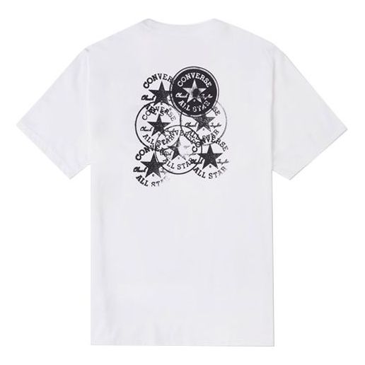 Тениска Converse Chuck Printing Knit T-Shirt Бяло | 10022042-A02