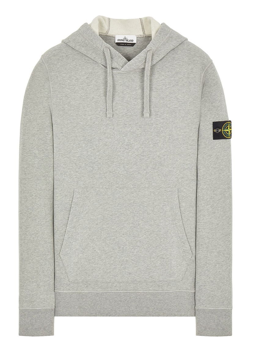 Суитчър Stone Island Brushed Cotton Fleece Hoodie Сиво | 751564120V0M64-9417 / 771564120V0M64