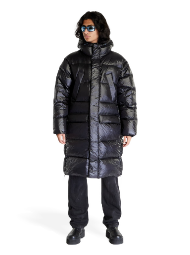 Long Puffer Jacket Black