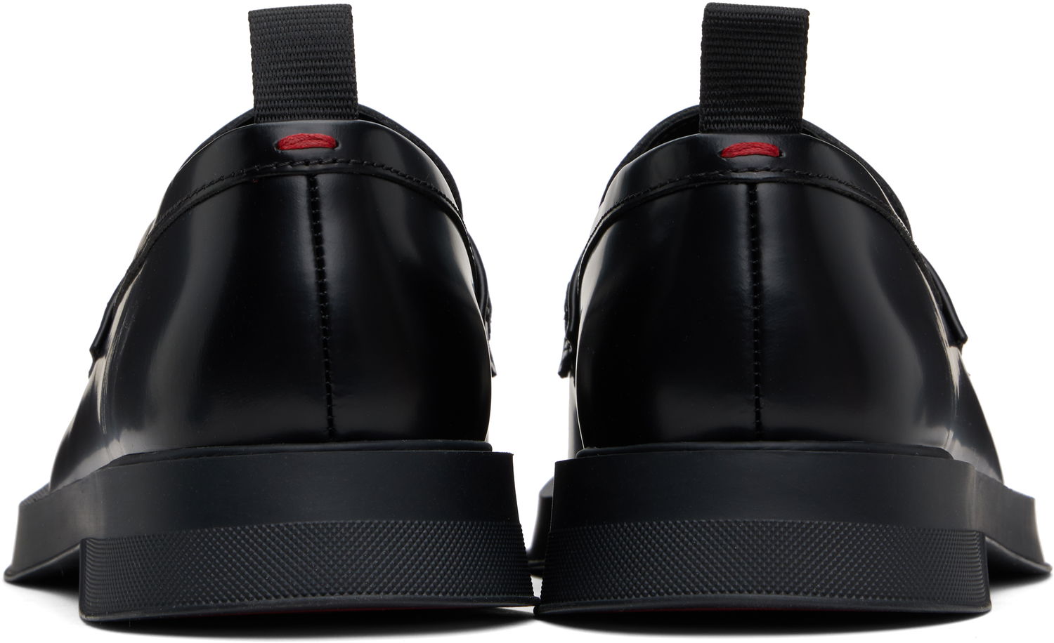 Кецове и обувки BOSS Hugo Brush-Off Leather Loafers Черно | 50541823, 1