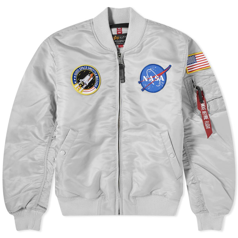 Яке бомбър Alpha Industries Alpha Industries MA-1 VF NASA Bomber Jacket Сиво | 166107-666