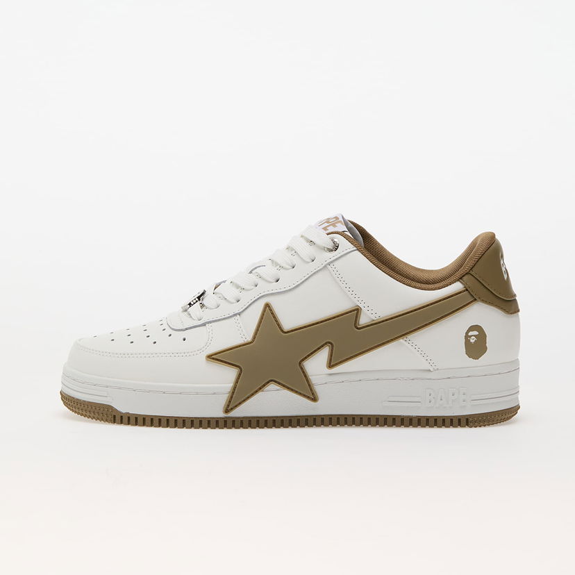 Кецове и обувки BAPE A BATHING APE Bape Sta Os 2 M2 Beige Бяло | 001FWK201314MBEI