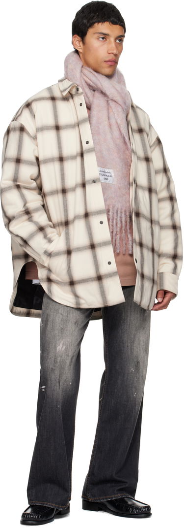 Шал Acne Studios Acne Studios Mohair & Wool Scarf Розово | CA0392-, 1