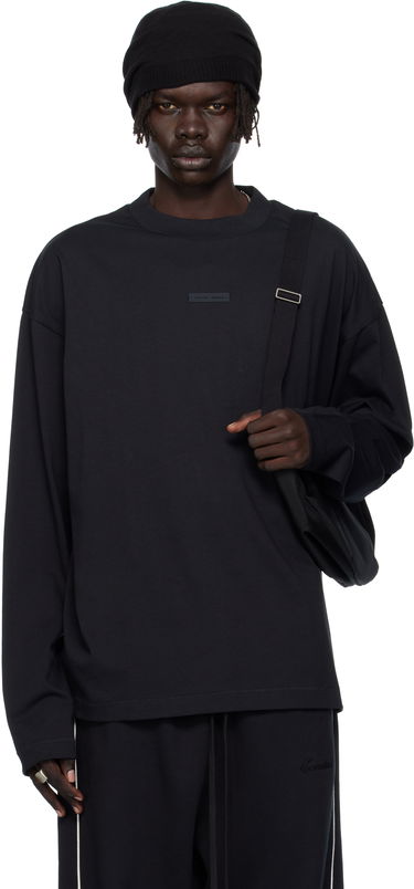 Тениска Fear of God ESSENTIALS Classic Fit Long Sleeve T-shirt Черно | 125SP254200F, 0