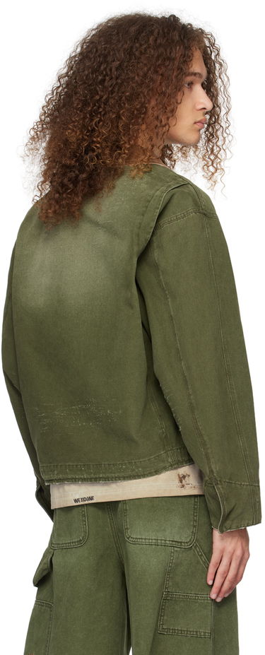 Яке We11done We11done Distressed Denim Jacket Зелено | WD-DJ0-24-381-U-KK, 2