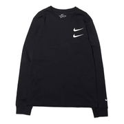 Swoosh Double-Hook Crew-neck Long Sleeve T-Shirt