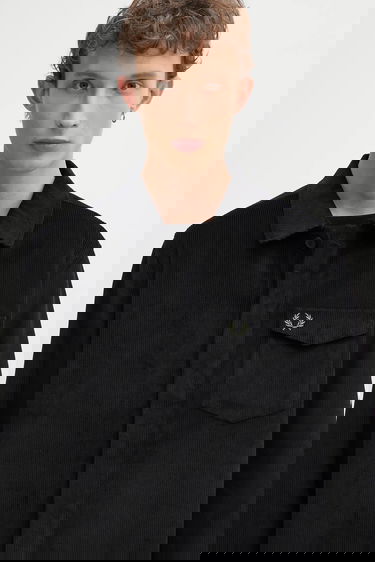 Риза Fred Perry Corduroy Shirt Regular Classic Collar Черно | M1717, 3