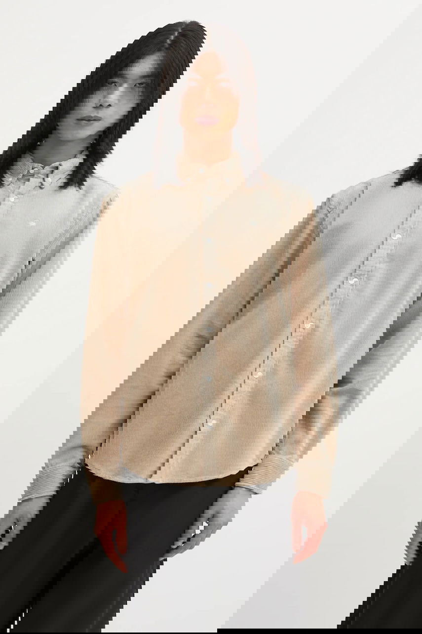 Риза Carhartt WIP Madison Corduroy Long-Sleeve Regular Button-Down Shirt Бежово | I029958.0FGXX, 0