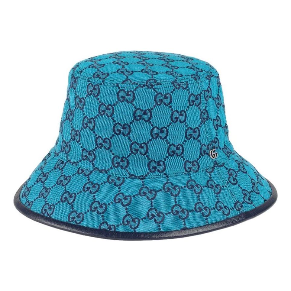 Шапка Gucci Reversible GG Monogram Bucket Hat Синьо | 656573-3HAD0-4268, 0
