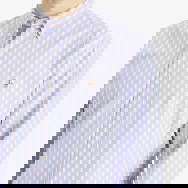 Риза Polo by Ralph Lauren Ralph Lauren Men's Custom Fit Striped Shirt, Size Large Синьо | 710928918002, 5