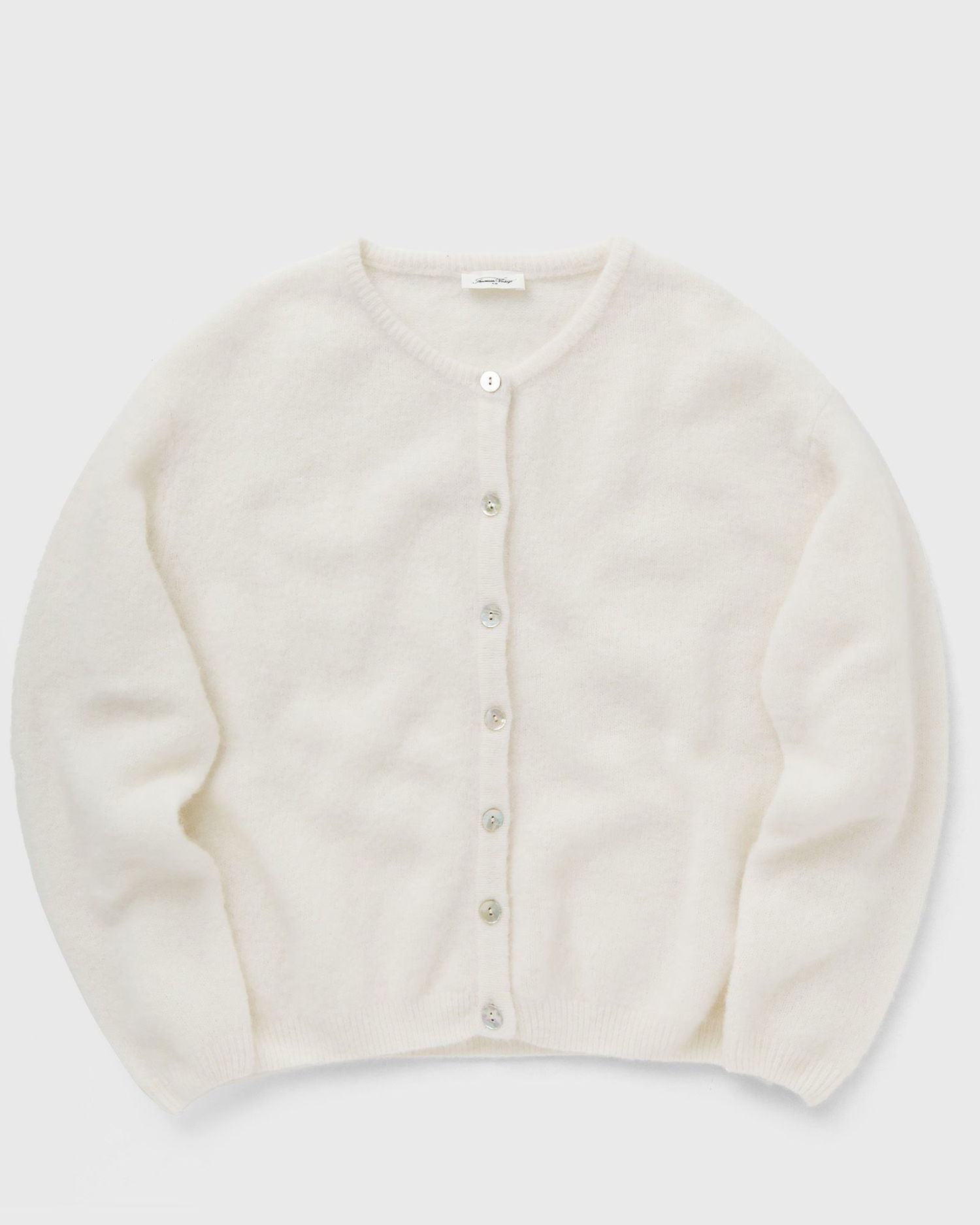 Пуловер American Vintage American Vintage VITOW Knit Cardigan Бяло | VITO19EE24-BLANC, 0