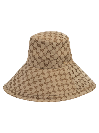 Шапка Gucci GG Canvas Wide Brim Hat Бежово | 631958 KQW00 9700